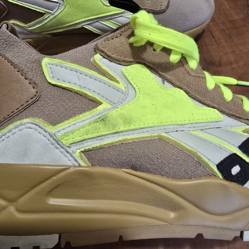 Reebok By Victoria Beckham Bolton Sock Lace Up Sneakers Camel Tan Fu7551 Us 5 View 6